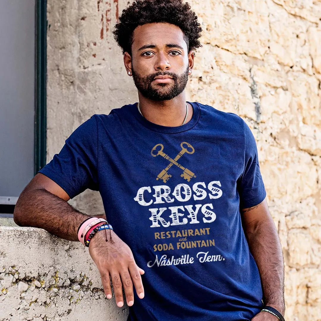 Cross Keys Restaurant Nashville Unisex Retro T-shirt