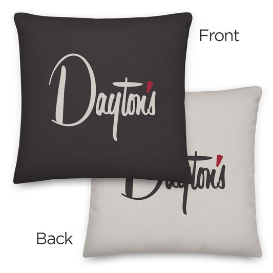 Dayton's Department Store Retro Pillow - Bygone Brand Square