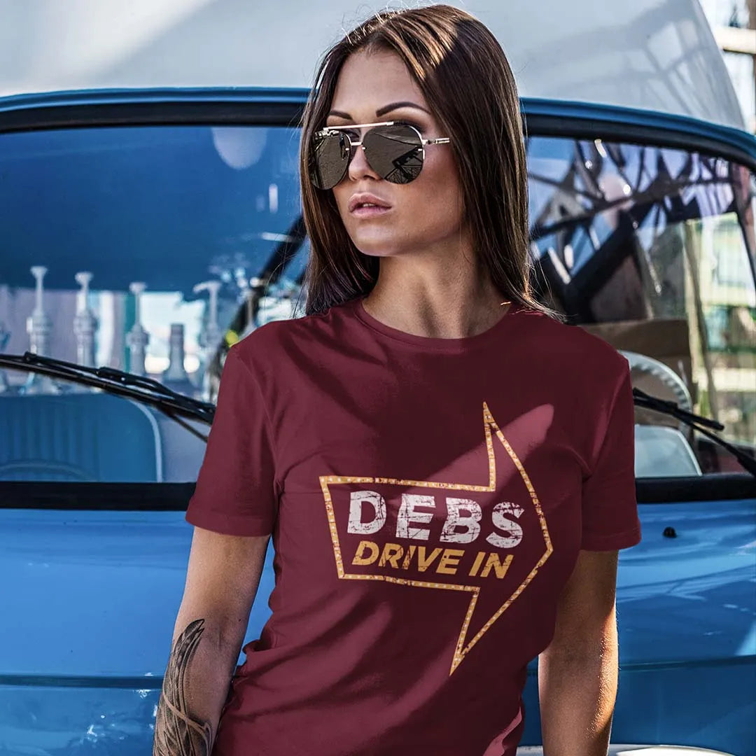 Debs Drive In Milan Unisex Retro T-shirt