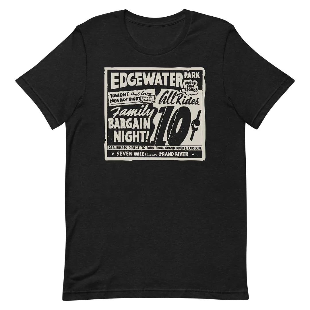 Edgewater Park Detroit Unisex Retro T-shirt