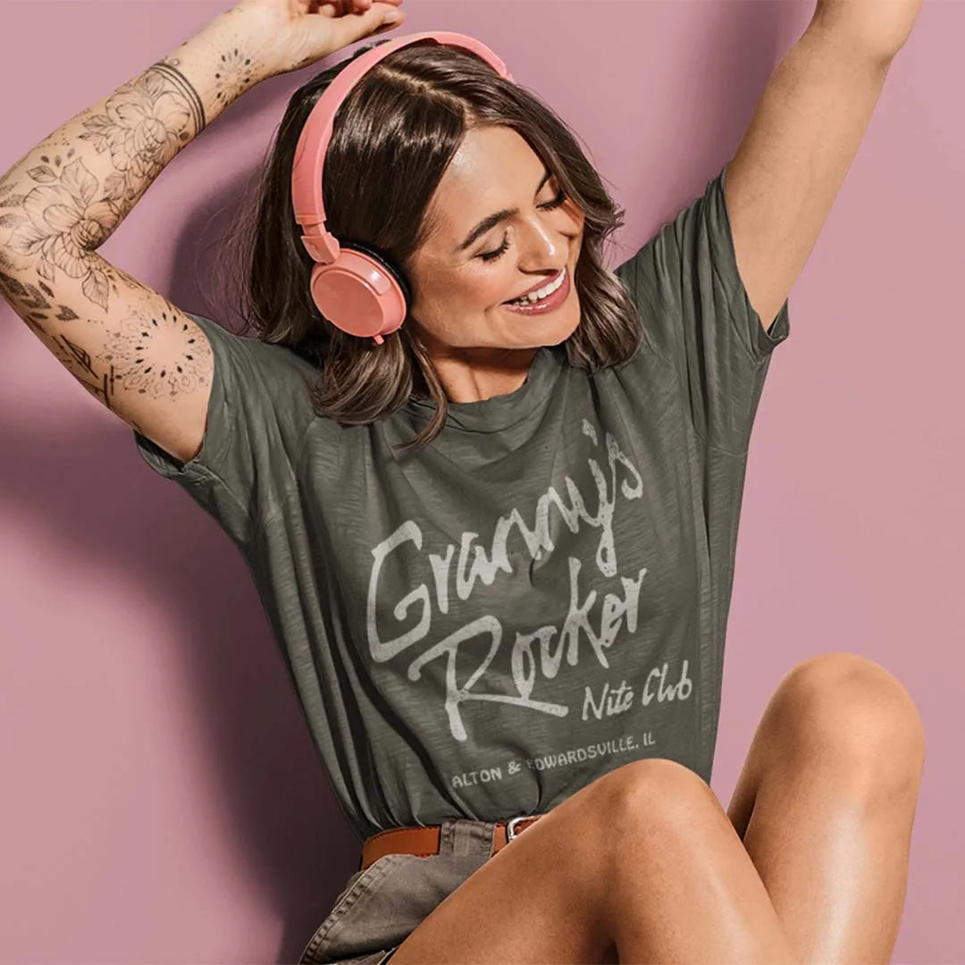 Granny’s Rocker Nightclub Alton Edwardsville Unisex Retro T-Shirt- Bygone Brand
