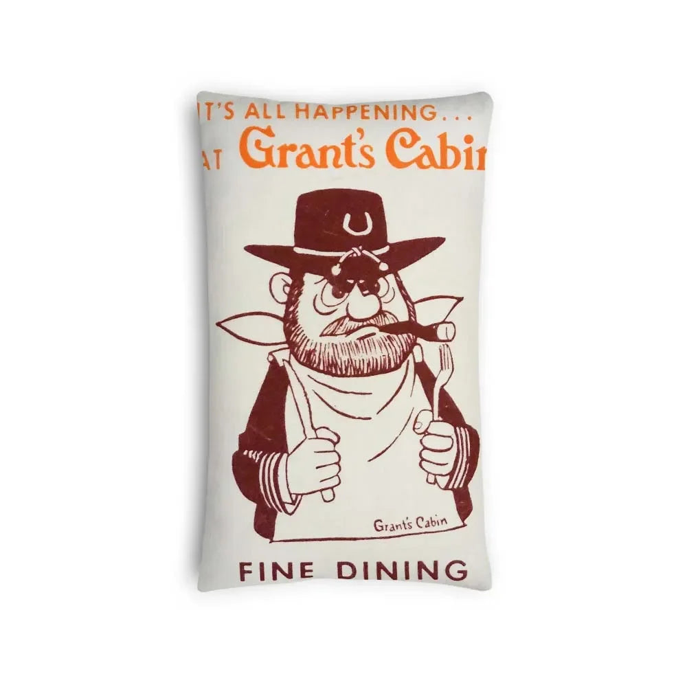 Grant's Cabin Retro Matchbook Pillow