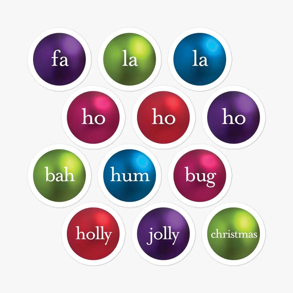 Holiday Ornament Sticker Sheet
