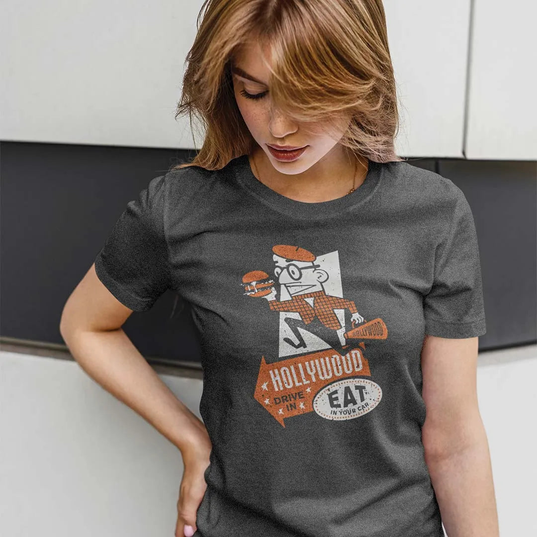 Hollywood Restaurant Rockford Unisex Retro T-shirt