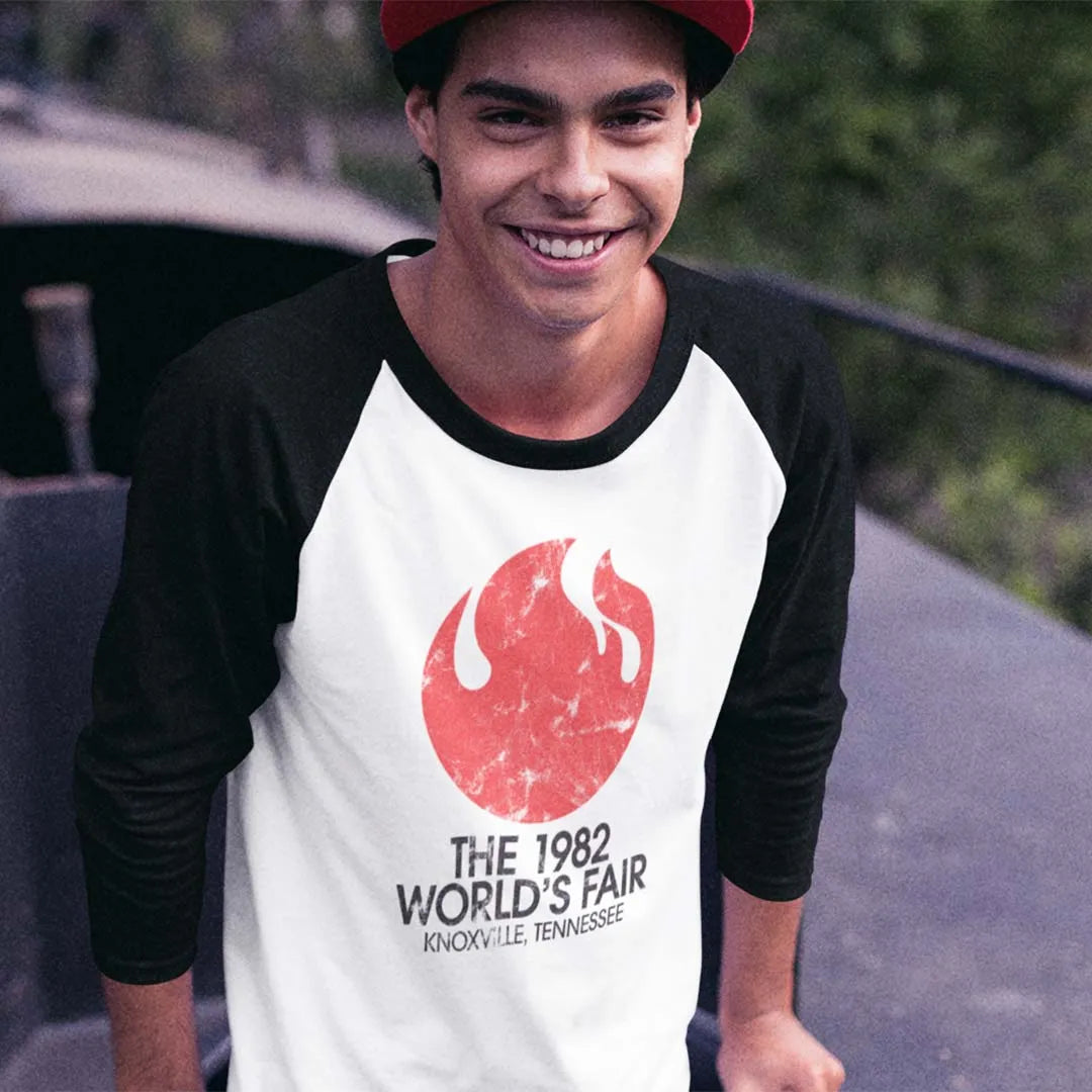 Knoxville World's Fair 1982 unisex 3/4 sleeve raglan baseball tee