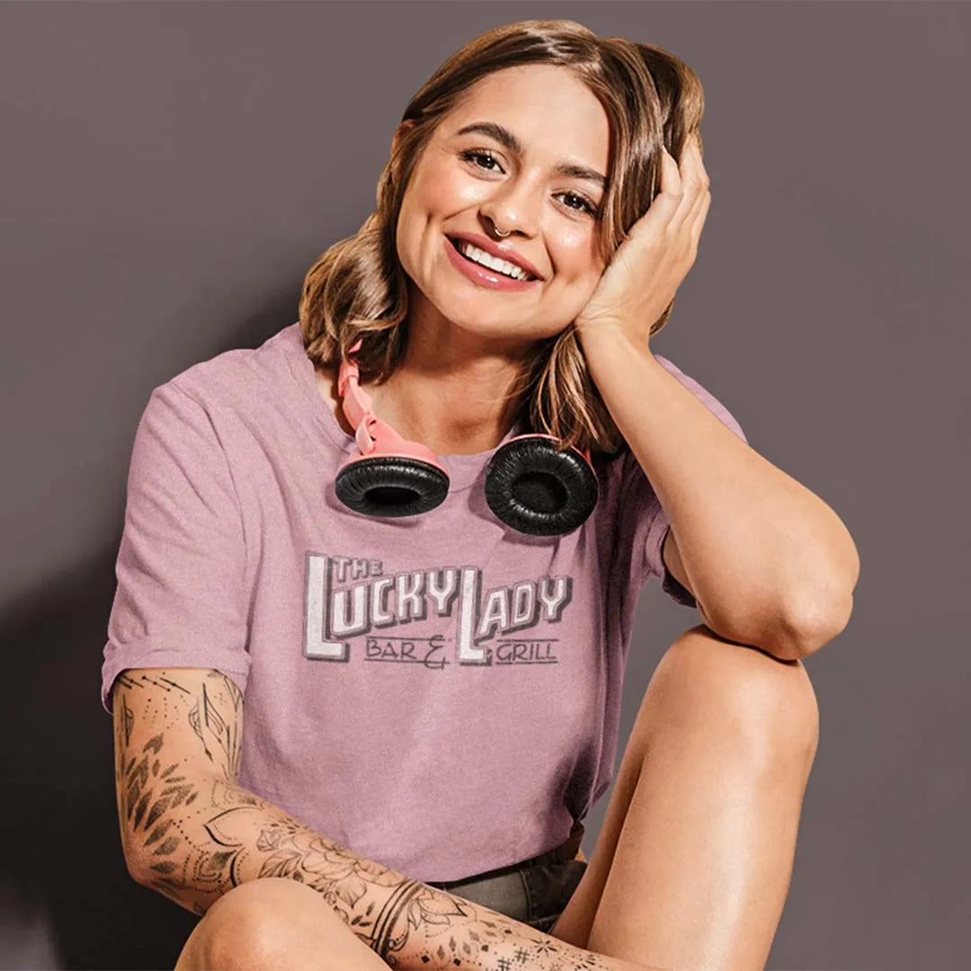 Lucky Lady Bar Peoria Unisex Retro T-Shirt - Bygone Brand