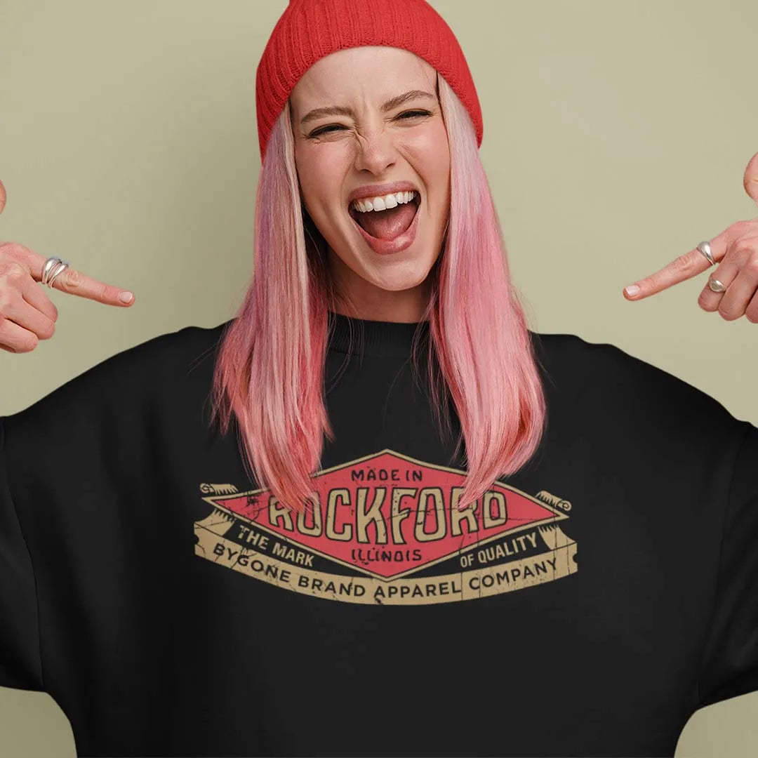 Made in Rockford Unisex Retro Sweatshirt