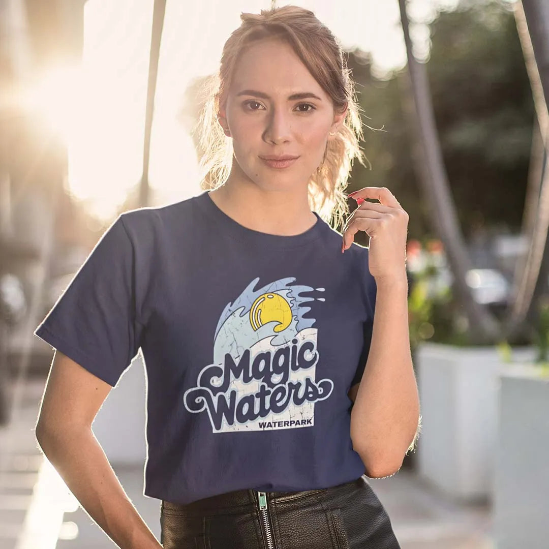 Magic Waters Waterpark Rockford Unisex Retro T-shirt
