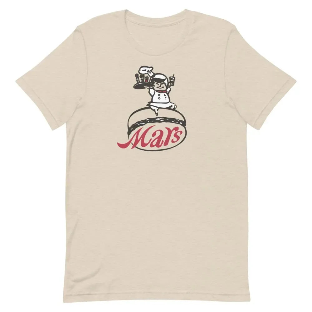 Mars Hamburgers Unisex Retro T-shirt