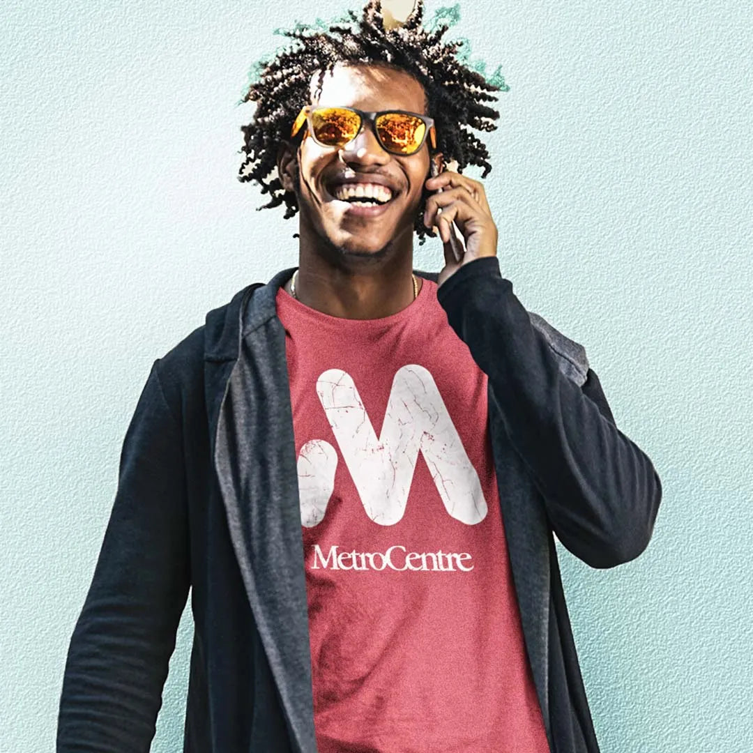 Metro Centre Rockford Unisex Retro T-shirt - Bygone Brand