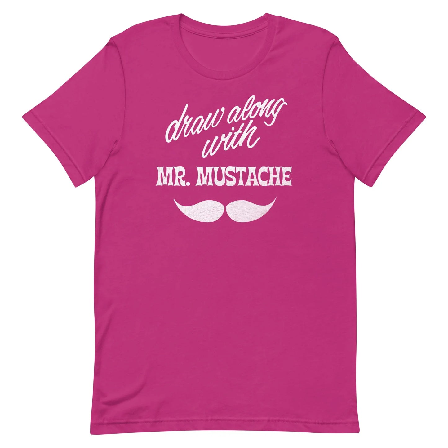 Mr. Mustache Show Rockford Unisex Retro T-shirt berry