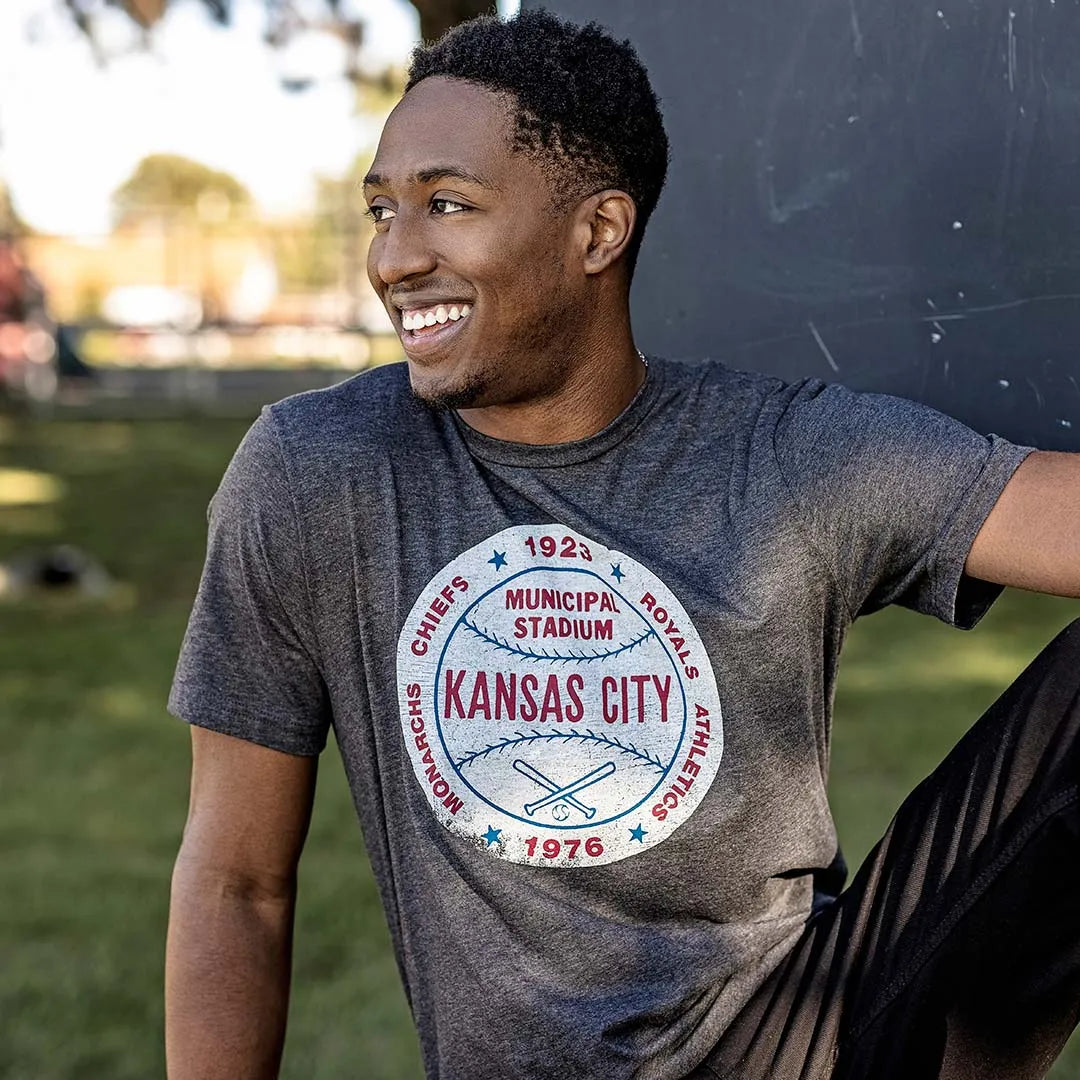 Municipal Stadium Kansas City Unisex Retro T-shirt