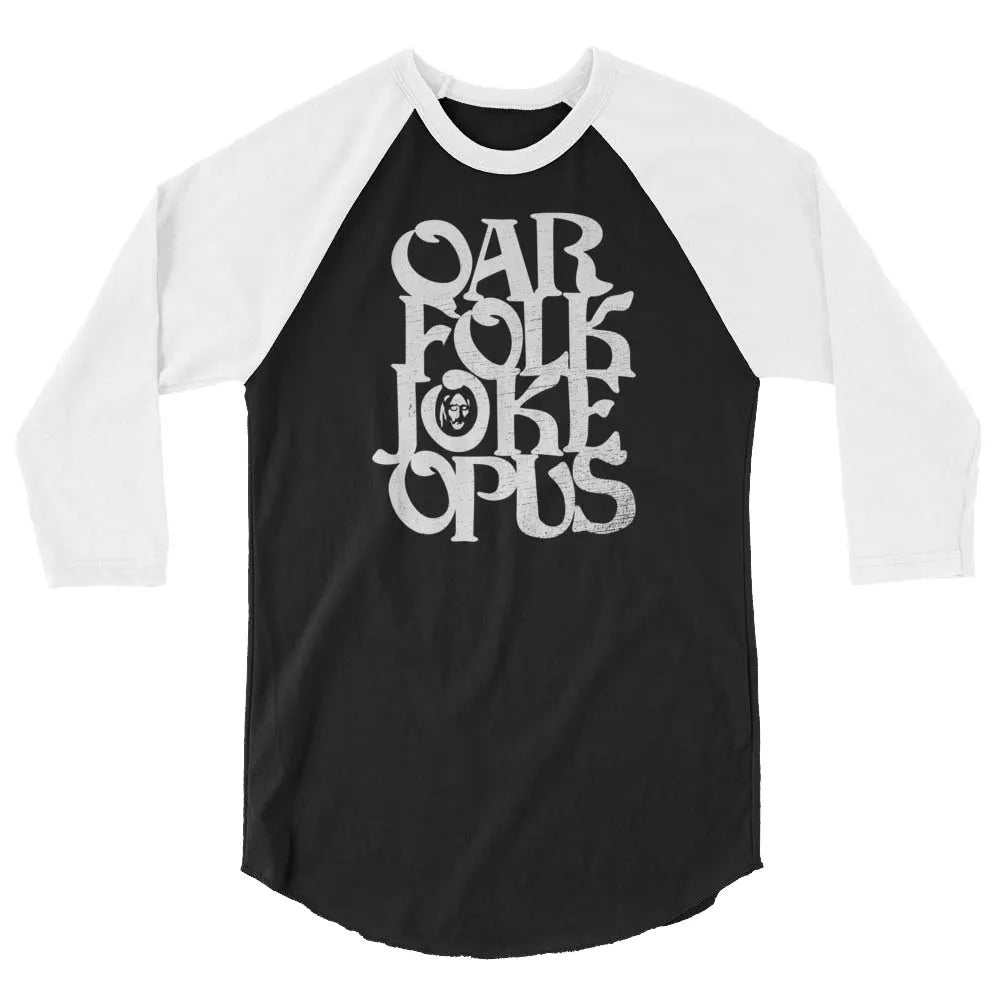 Oarfolkjokeopus Minneapolis unisex 3/4 sleeve raglan baseball tee