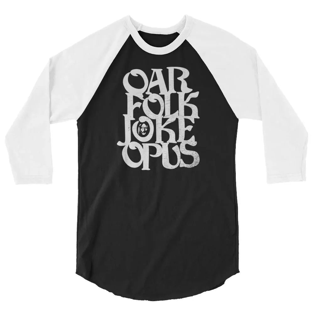 Oarfolkjokeopus Minneapolis unisex 3/4 sleeve raglan baseball tee