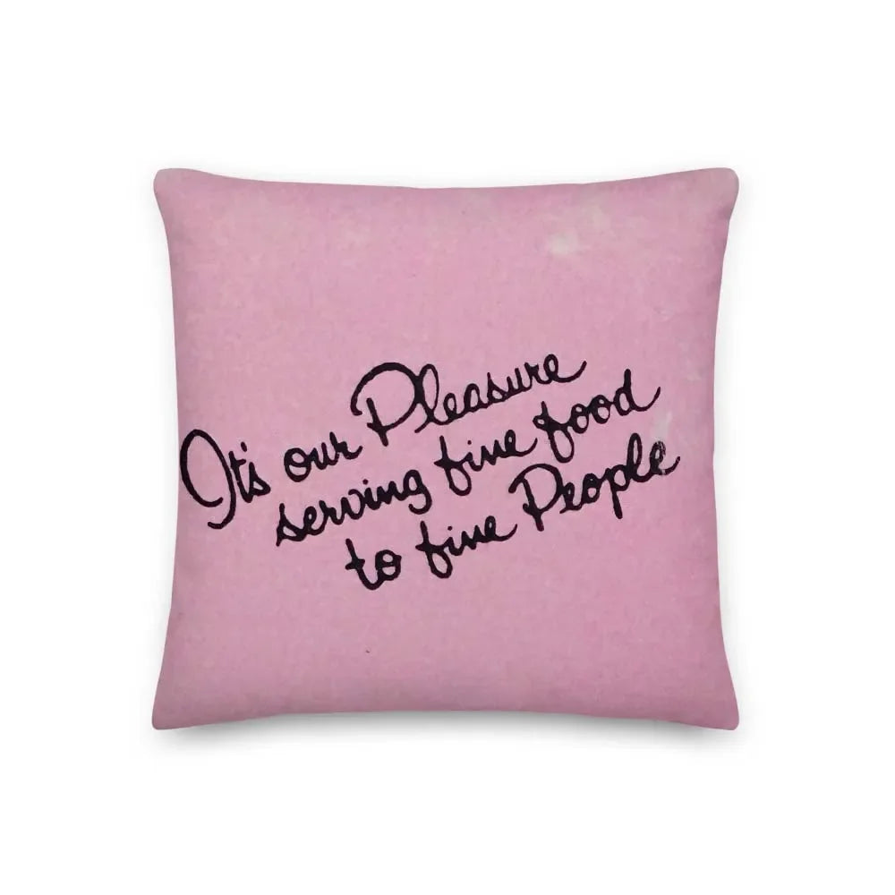 Pink Pony Rockford Retro Matchbook Pillow
