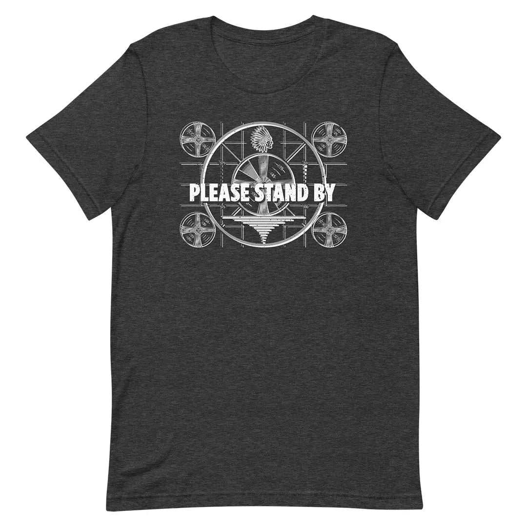 Please Stand By TV Pattern Unisex Retro T-shirt