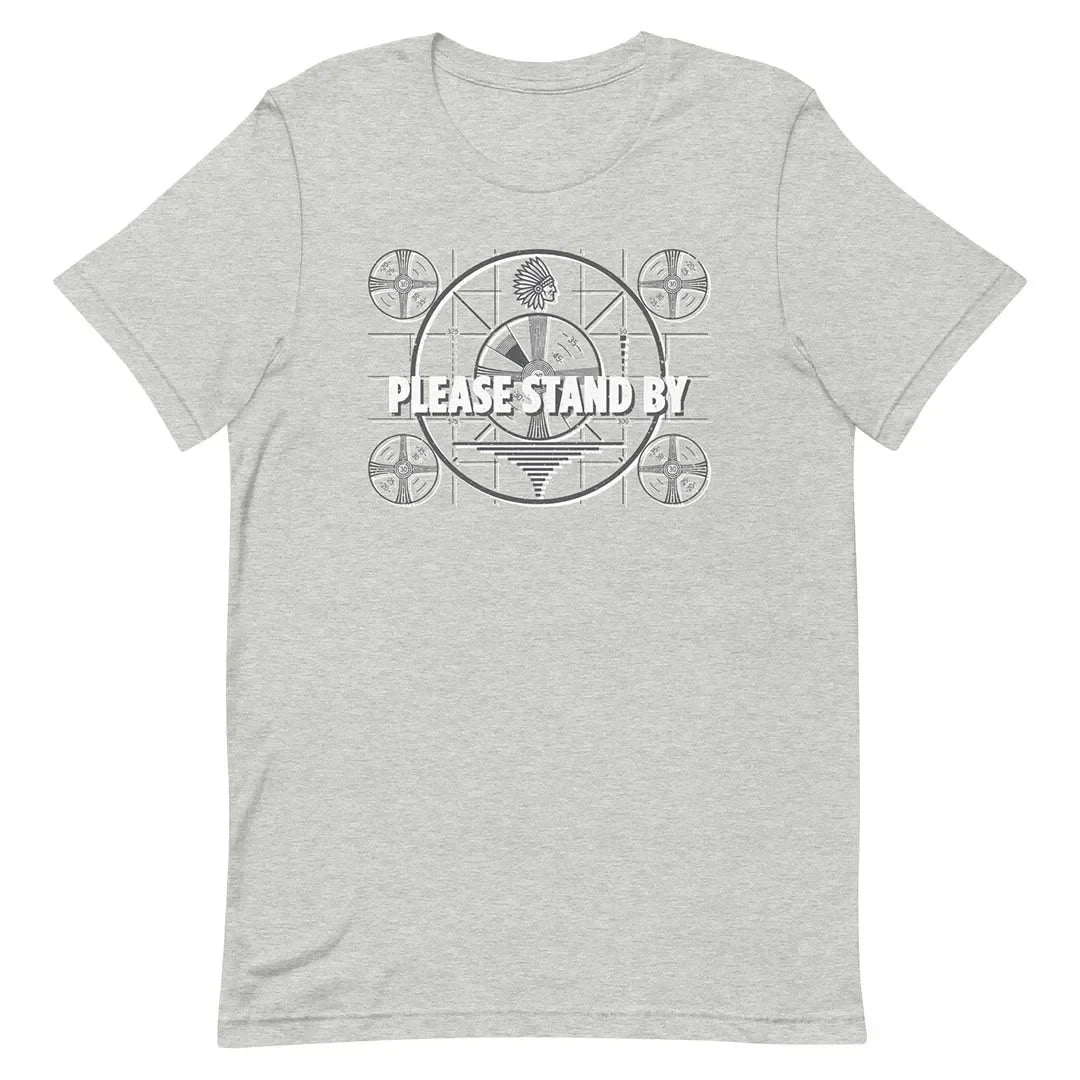 Please Stand By TV Pattern Unisex Retro T-shirt