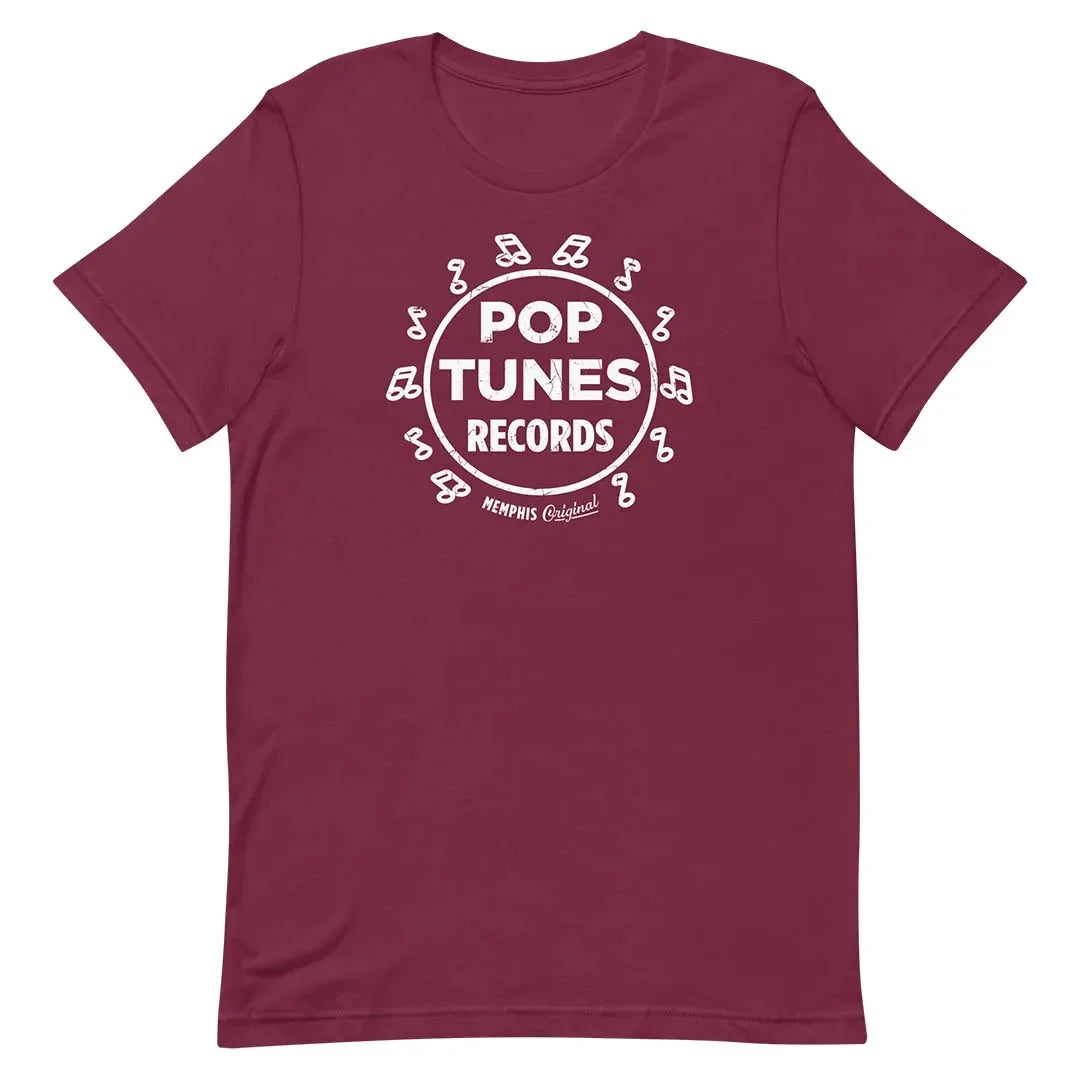 Pop Tunes Records Memphis Unisex Retro T-shirt