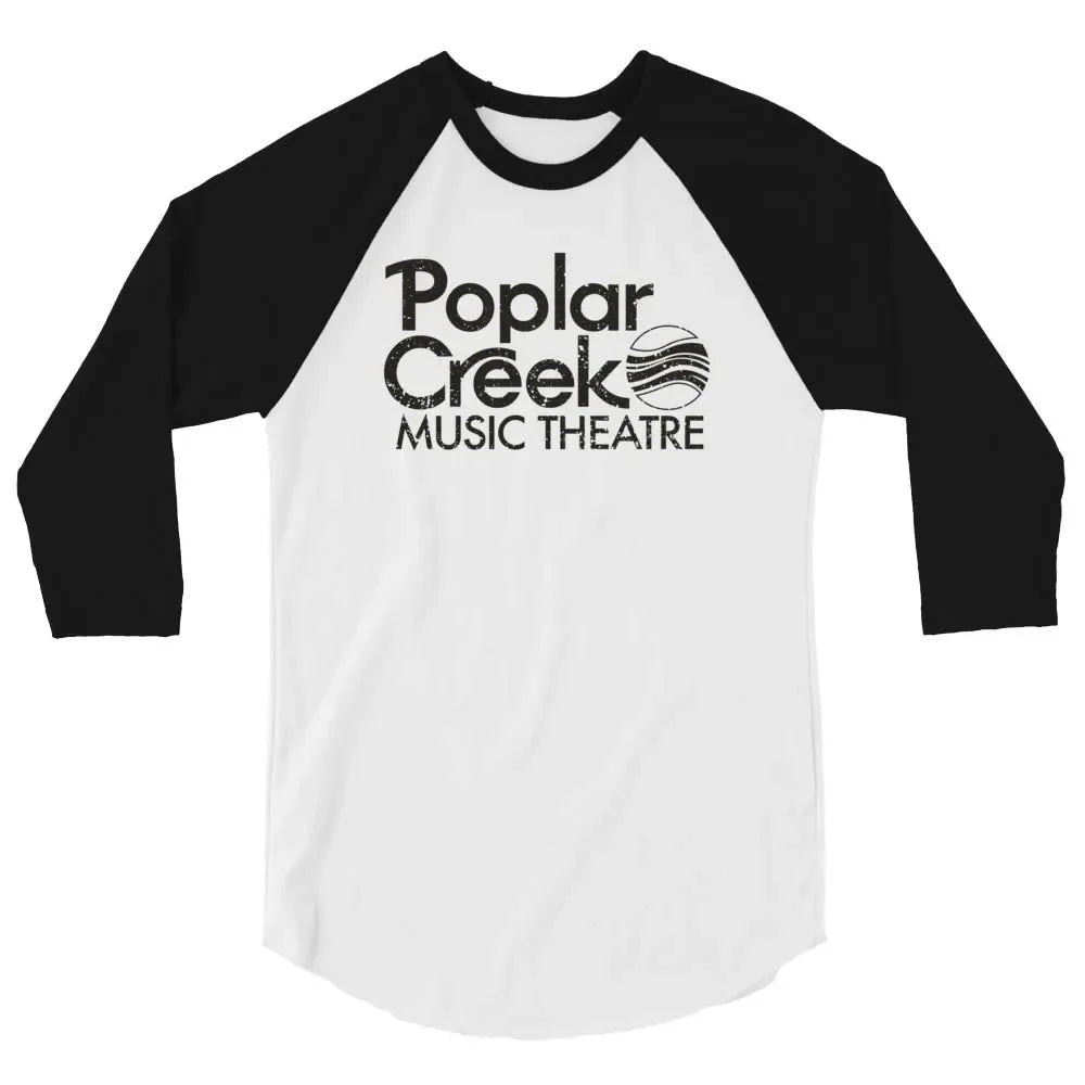 Poplar Creek Chicago unisex 3/4 sleeve raglan baseball tee