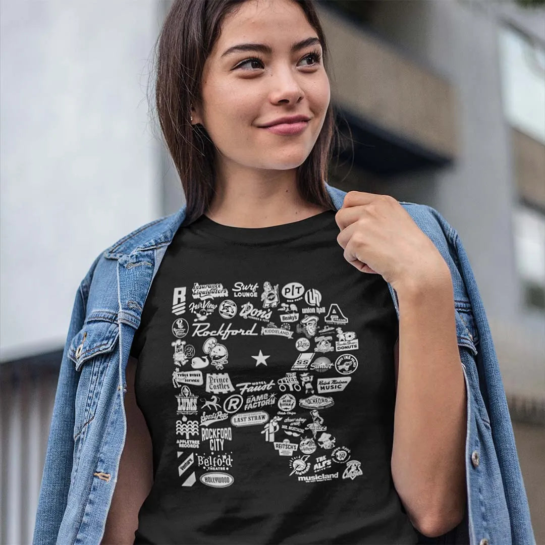 R is for Rockford Unisex T-Shirt - Bygone Brand