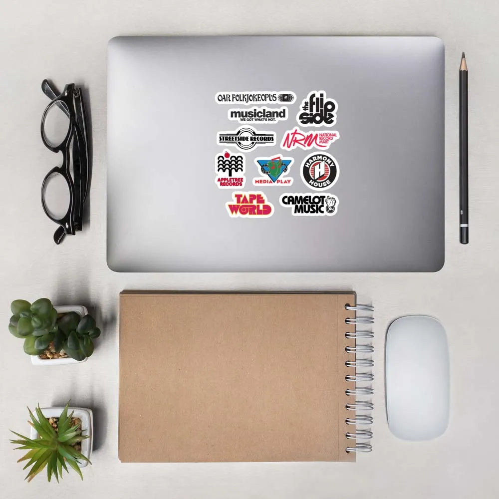 Record Store Sticker Sheet – Bygone Brand