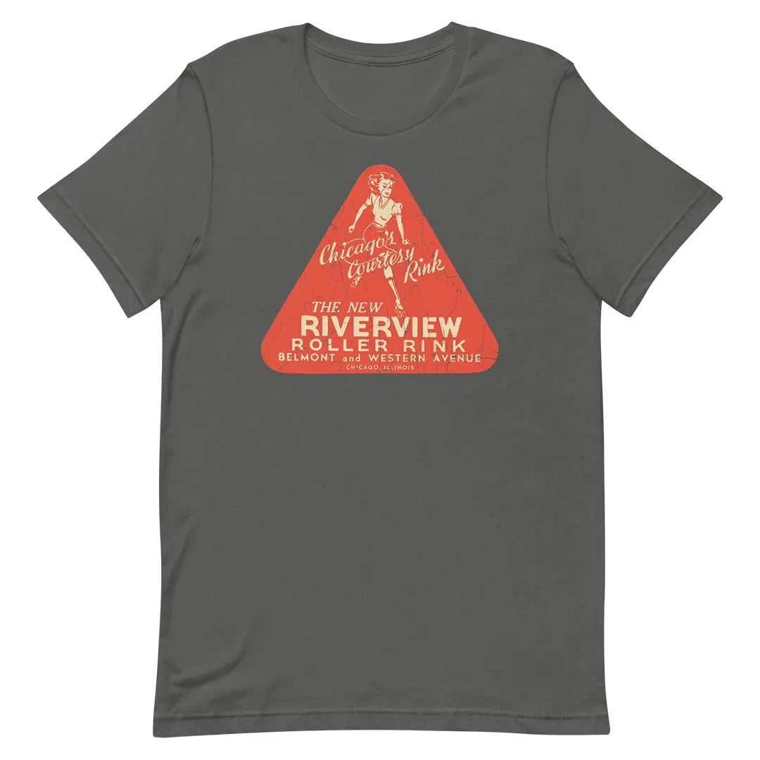 Riverview Roller Rink Chicago Unisex Retro T-shirt