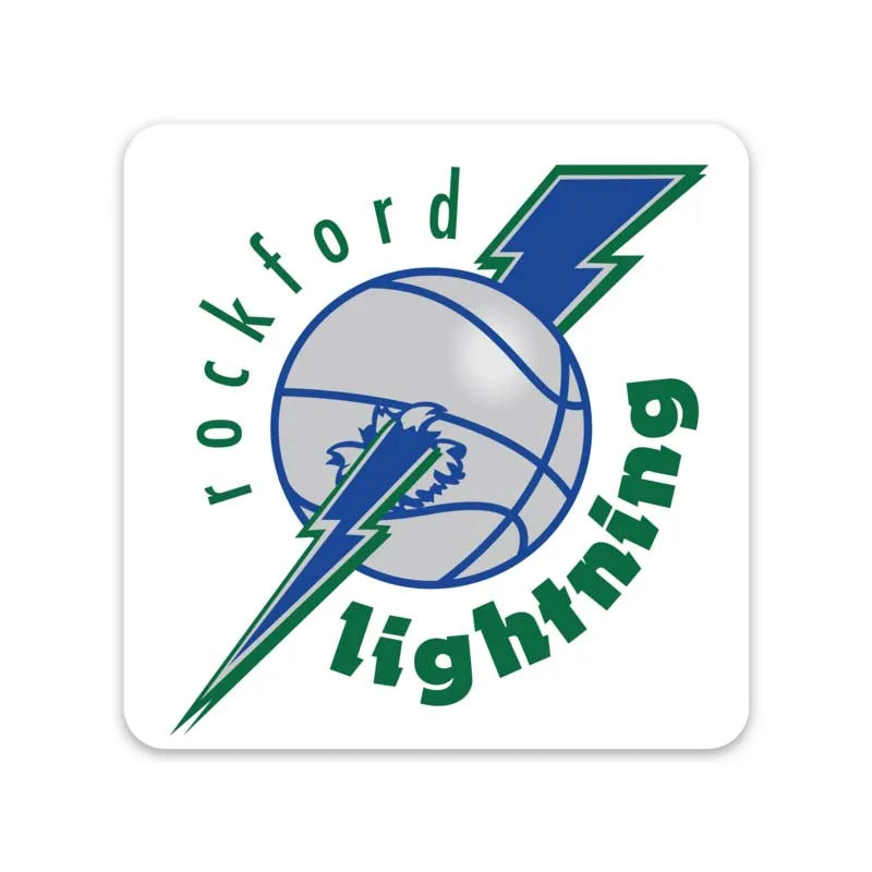 Rockford Lightning Basketball Sticker
