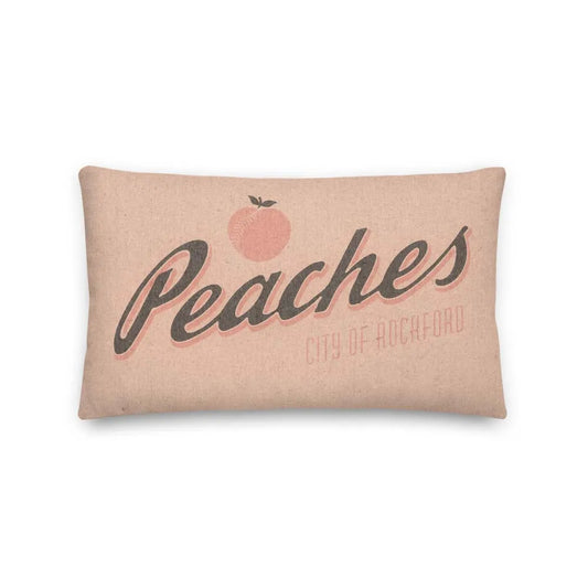 Rockford Peaches Baseball Pillow