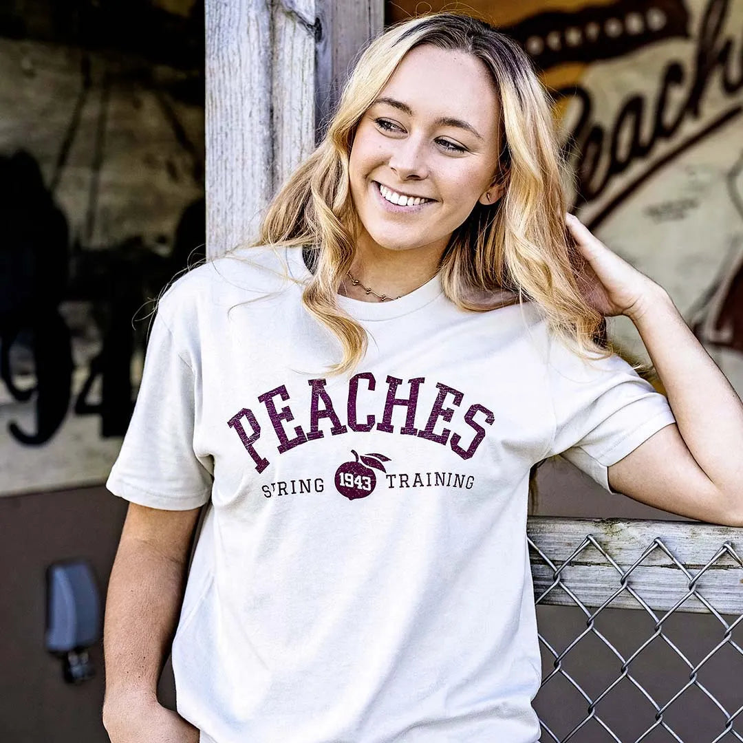 Rockford Peaches Spring Training Unisex Retro T-shirt - Bygone Brand