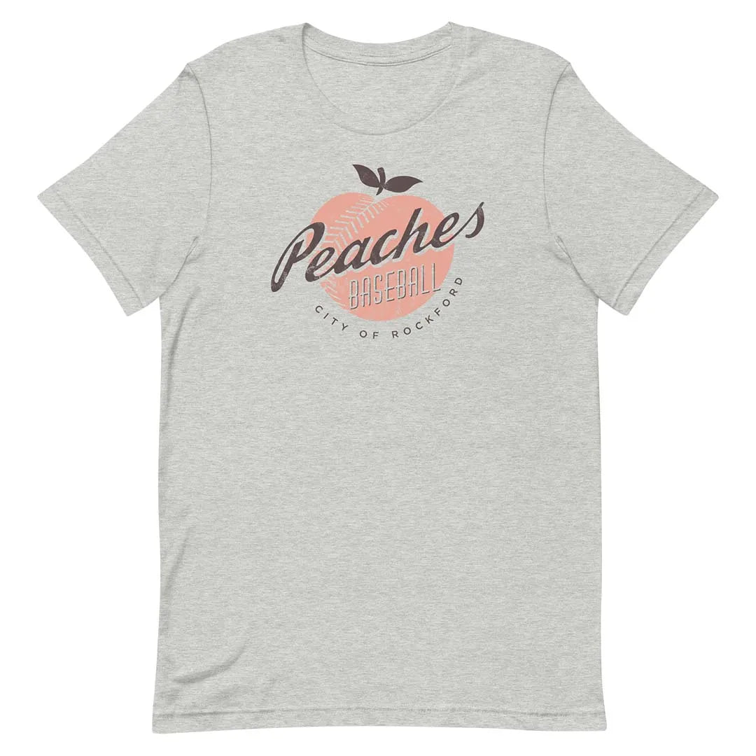 Rockford Peaches Baseball Unisex Retro T-shirt