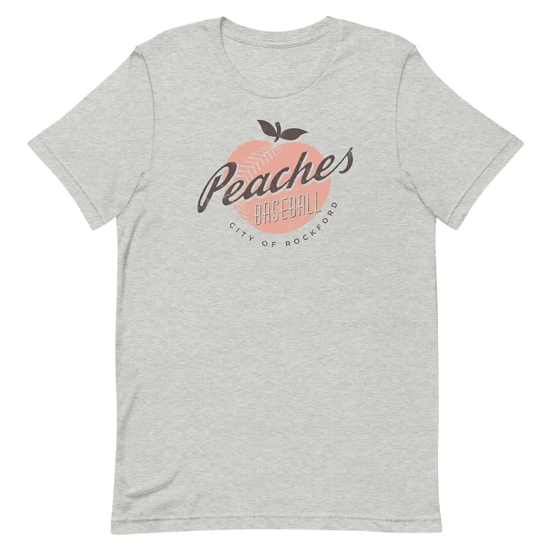 Rockford Peaches Baseball Unisex Retro T-shirt