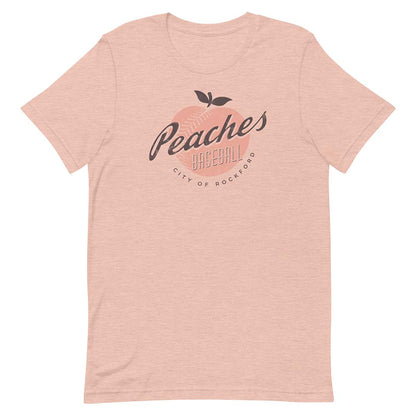 Rockford Peaches Baseball Unisex Retro T-shirt