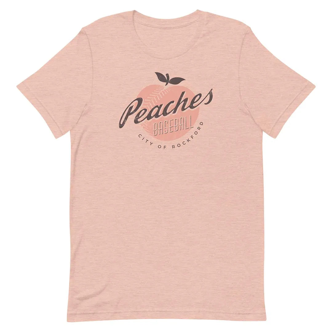Rockford Peaches Baseball Unisex Retro T-shirt