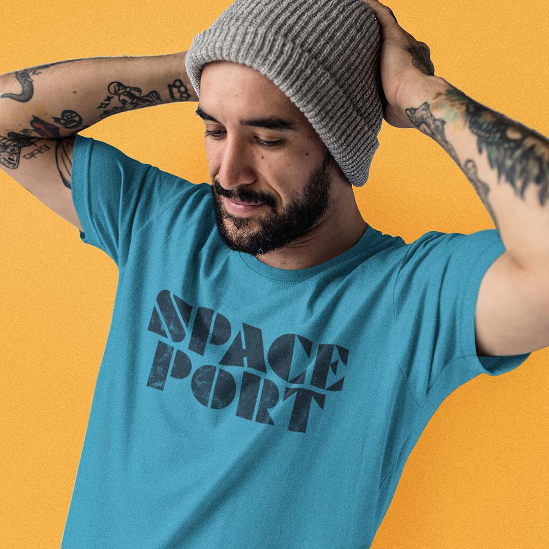 Space Port Video Arcade Unisex Retro T-shirt - Bygone Brand