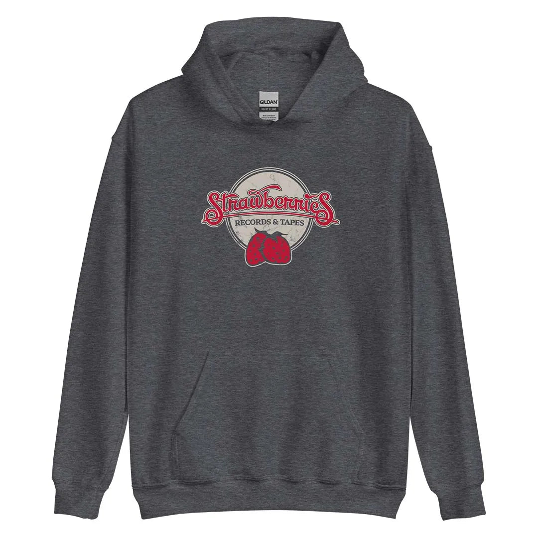 Strawberries Records & Tapes Unisex Retro Sweatshirt