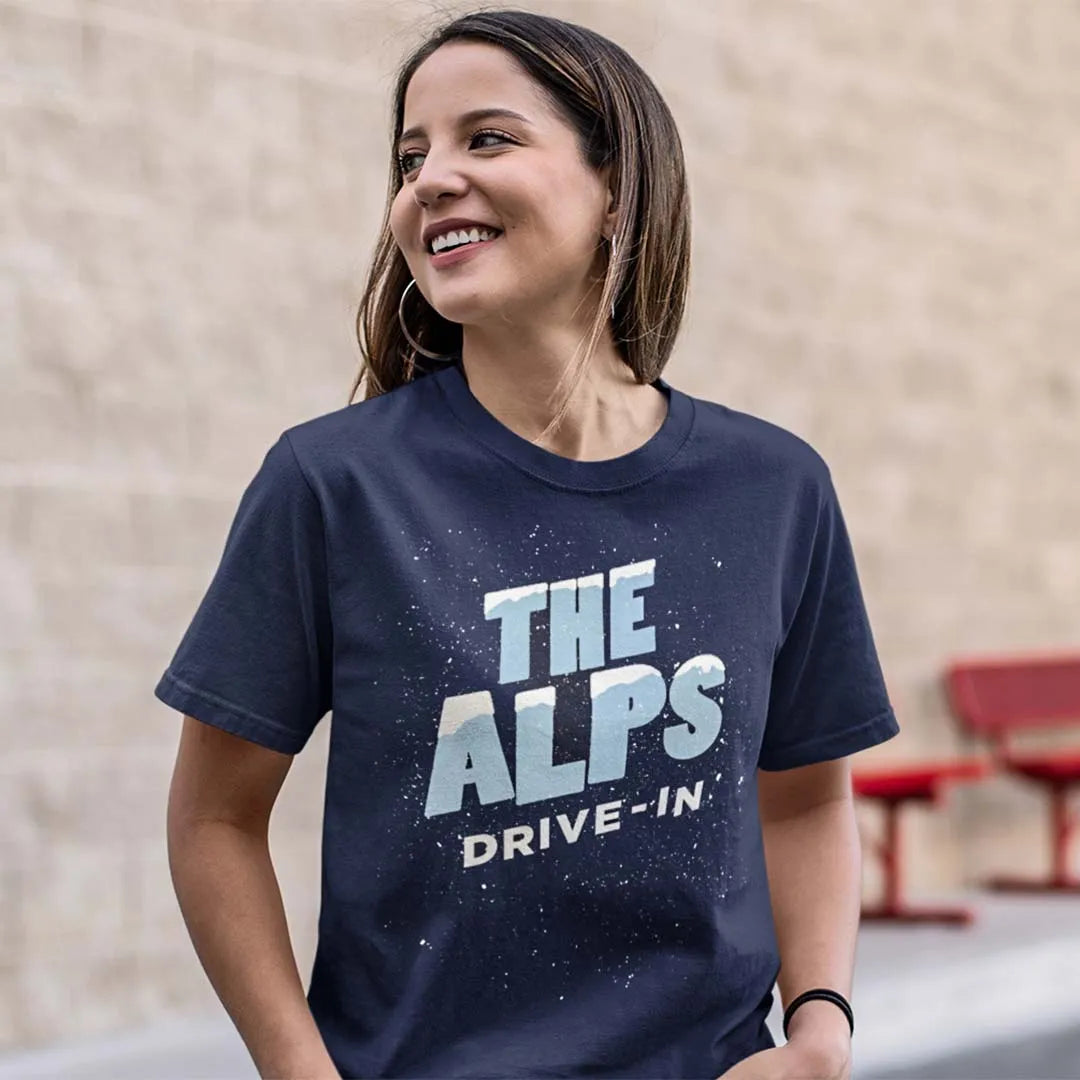 The Alps Drive-in Rockford Unisex Retro T-shirt