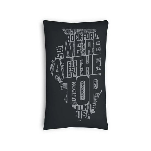 We're At The Top in Illinois Pillow