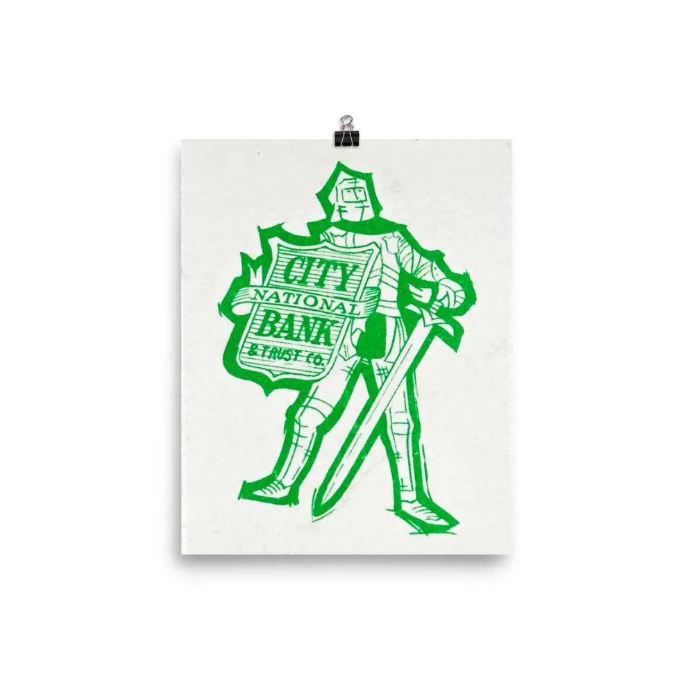 Sir Greenback of City Bank Poster