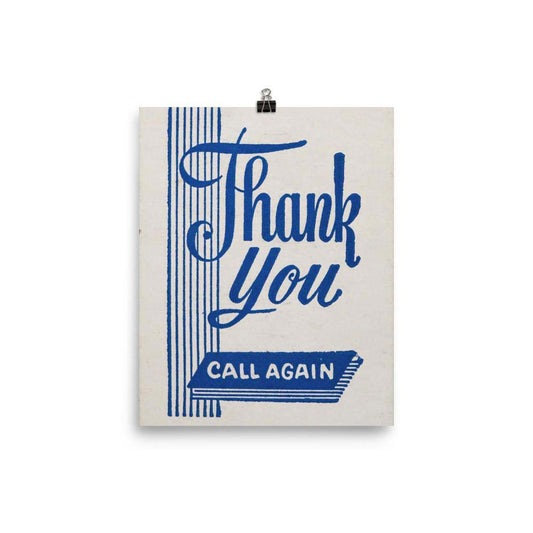 Thank You Call Again Poster