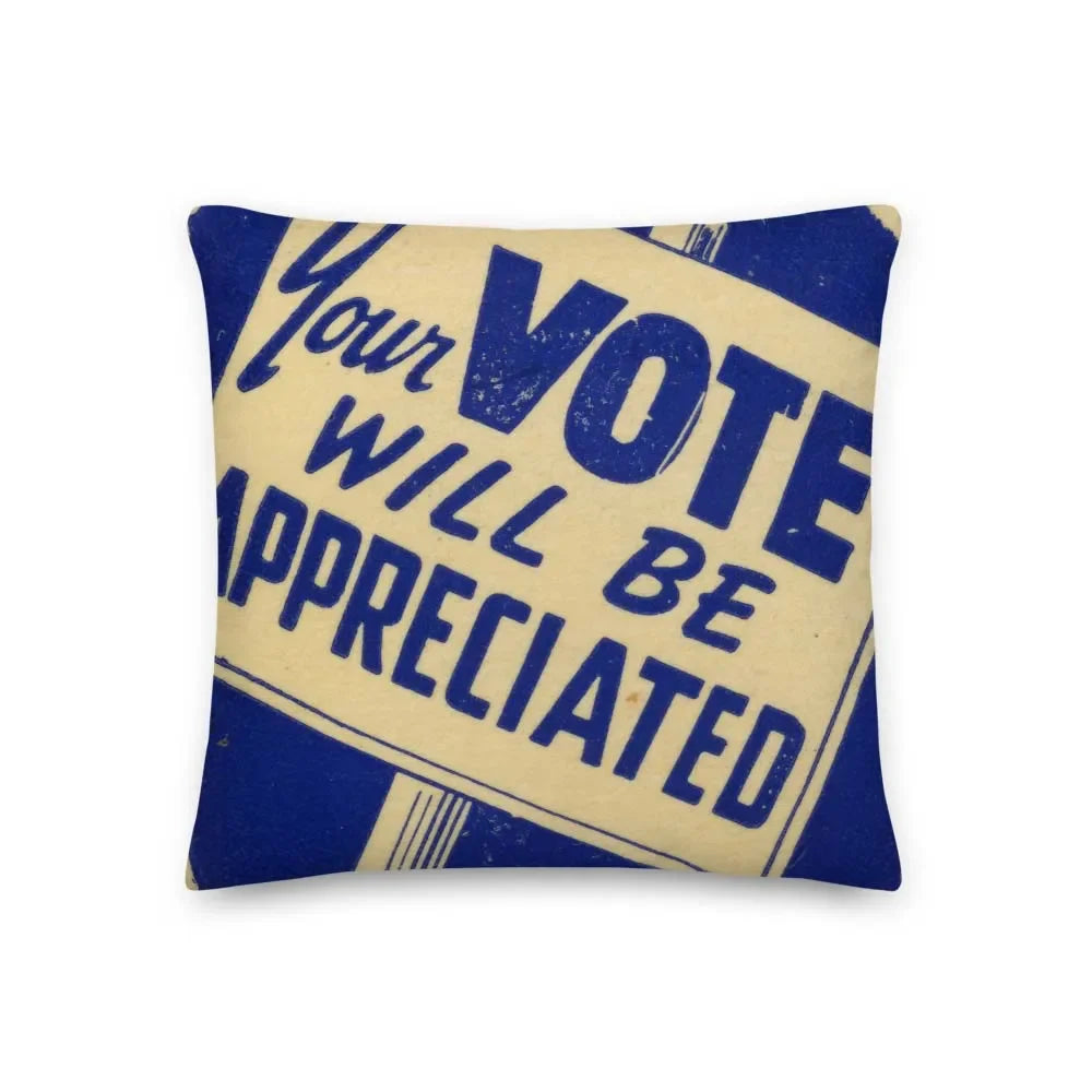 Vote Retro Matchbook Pillow