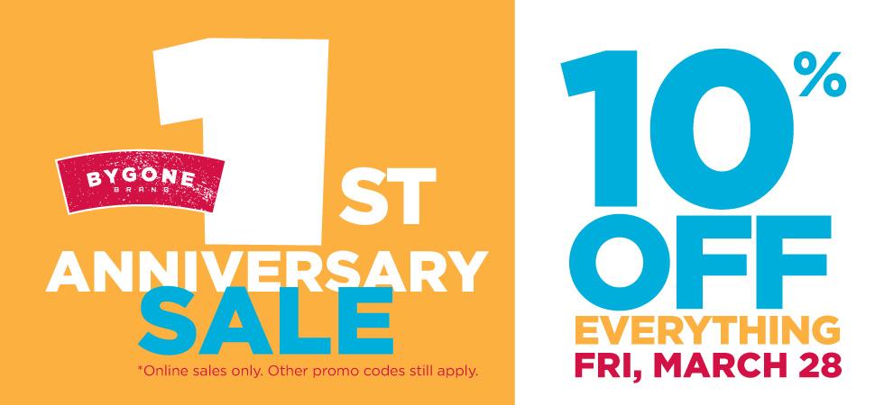 Our 1st Anniversary Sale - Bygone Brand