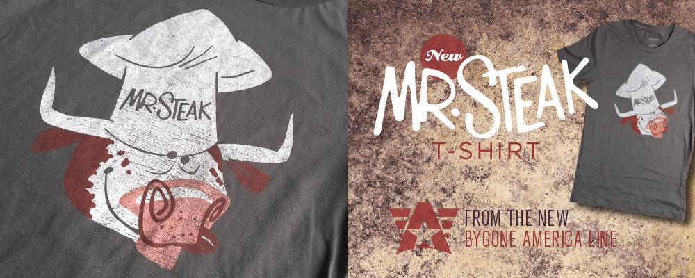 New Mr. Steak T-shirt - Bygone Brand