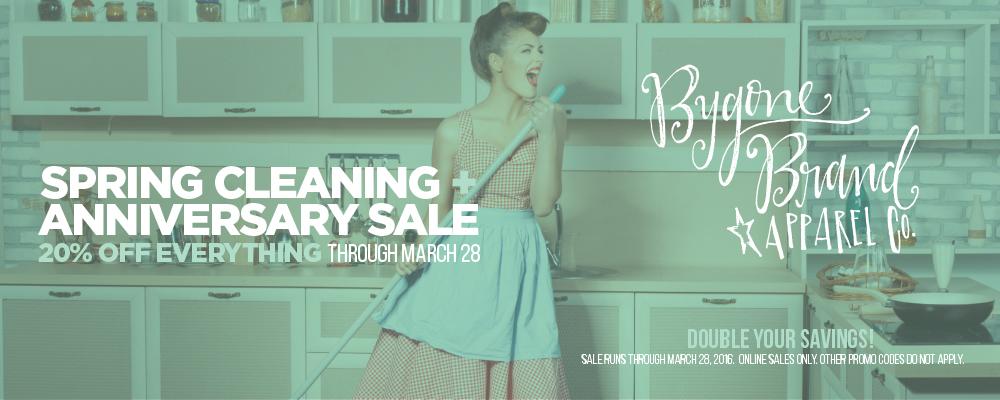 Spring Cleaning + Anniversary Sale - Bygone Brand