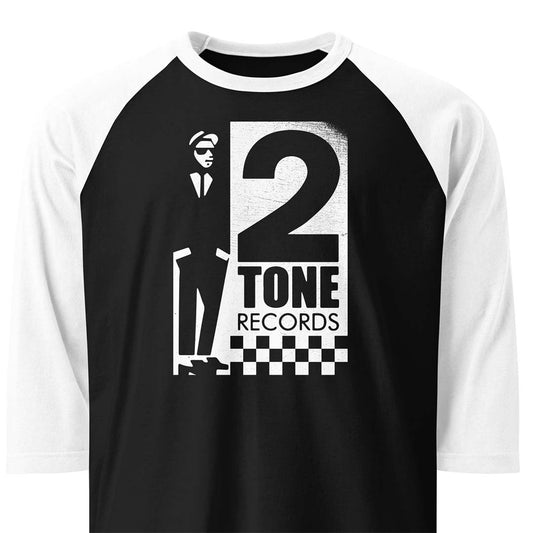 2 Tone Records unisex 3/4 sleeve raglan baseball tee