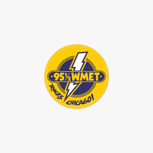 95.5 WMET Chicago Radio Retro Sticker