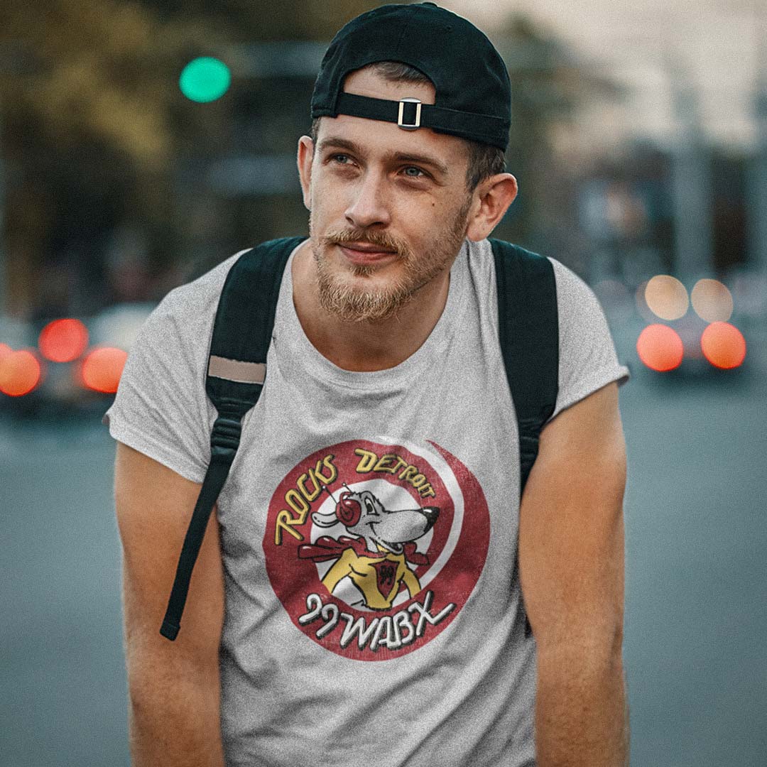 WABX 99 Detroit Radio Unisex Retro T-shirt