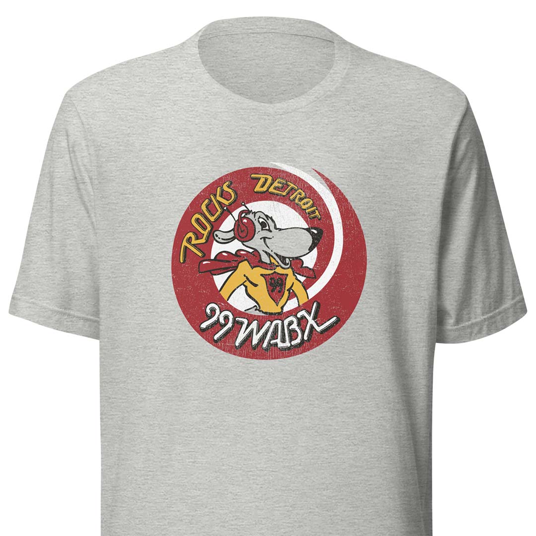 WABX 99 Detroit Radio Unisex Retro T-shirt