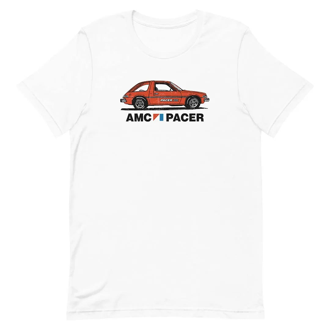 AMC Pacer American Motors Unisex Retro T-shirt white