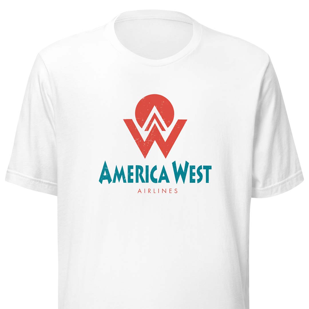 America West Airlines Unisex Retro T-shirt