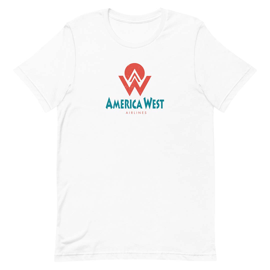 America West Airlines Unisex Retro T-shirt